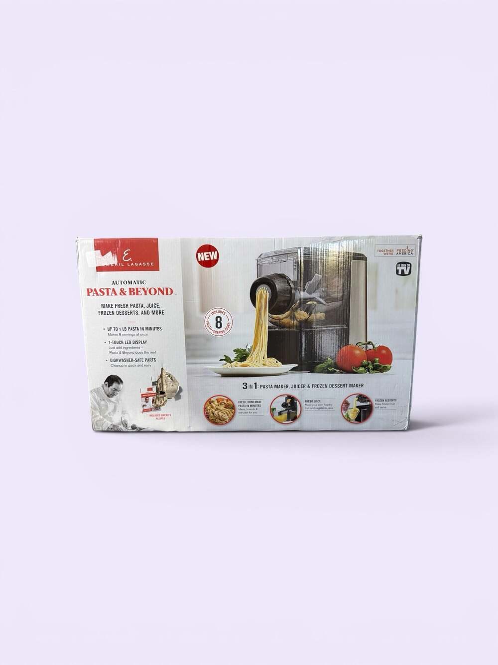 Emeril Lagasse Pasta & Beyond Automatic Pasta Maker Juicer Frozen Dessert Maker